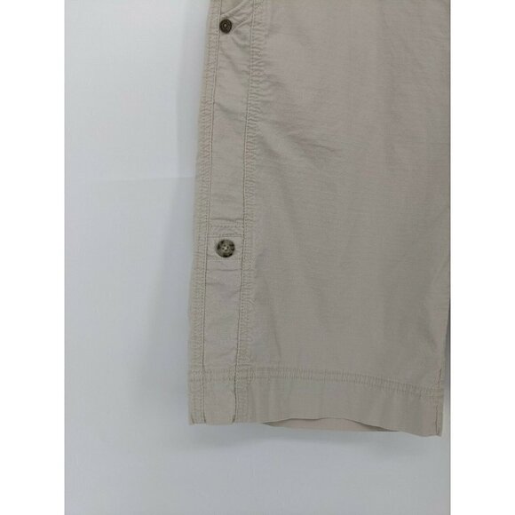 Woolrich Bermuda Shorts Roll Up  Women's Small S Stone Ripstop Outdoor Casual - Picture 7 of 8